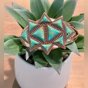 Barse NWOT genuine turquoise and copper cuff bracelet
